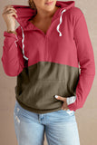 Half Zip Colorblock Hoodie