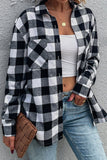 Checkered Button Down Long Sleeve Shirt