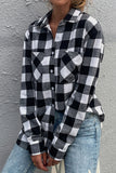 Checkered Button Down Long Sleeve Shirt