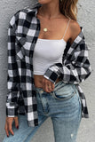 Checkered Button Down Long Sleeve Shirt