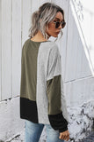 Green Contrast Sweatshirt LC25110993-9