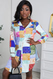 Multicolor Women's digital printed shirt open shirt LC2552186-22