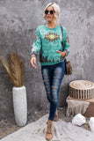 Sky Blue casual sweater LC2538943-4