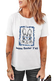 Happy Easter Y’all Pattern Crew Neck T Shirt