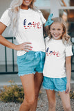 White Alphabet Print Family Matching T-shirtLC25216068-1