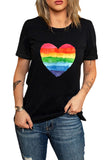 Rainbow Heart Watercolor Graphic Tee