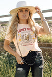 Pink Let Your Spirit Run Cowgirl Graphic Tees