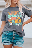 Gray She Believed She Could Life Belief Graphic Tee LC25218155-11