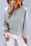 Women's Solid Loose Casual Top for Autumn and Winter