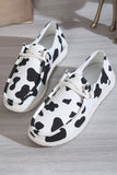 Cow Print Plimsoll Shoe