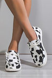 Cow Print Plimsoll Shoe