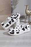 Cow Print Plimsoll Shoe