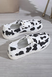 Cow Print Plimsoll Shoe