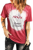 Tie-dyed Round Neck Short Sleeve T-shirt