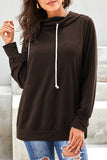 Long Sleeve Hoodie with Rope Drawstring