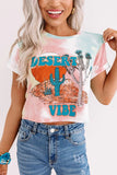 DESERT VIBES Top corto tie-dye