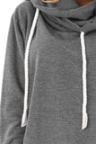 Long Sleeve Hoodie with Rope Drawstring