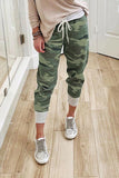 Camo Print Knit Sport Pants