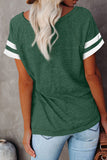 Plain Colorblock Raglan Sleeve T-shirt