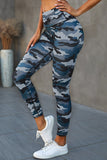 Mid Waist Ankle-length Camouflage Leggings