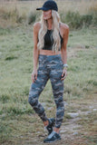 Mid Waist Ankle-length Camouflage Leggings