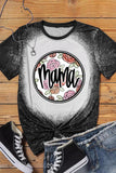 Tie-dyed Round Neck Short Sleeve T-shirt