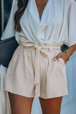 Shorts in maglia di misto cotone con tasche