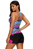 Tone Multicolor Two Pieces Tankini Set